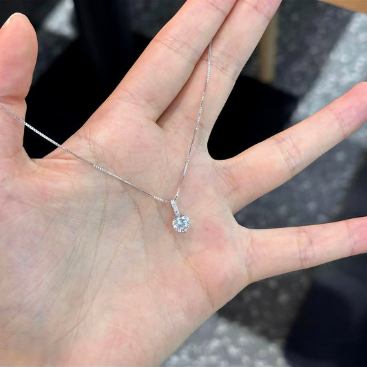 高級感のあるベネチアンチェーンが輝く「Brillant」シルバーネックレス、金属アレルギー対応
